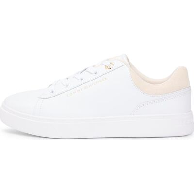 Tommy Hilfiger Femmes, Baskets, Casual Cupsole Sneaker, Blanc, (38) - Publicité Tommy Hilfiger Femmes, Baskets, Casual Cupsole Sneaker, Blanc, (38) - Publicité