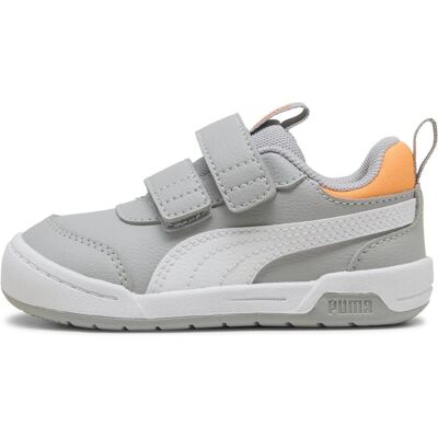 Puma, Garçons, Baskets, Multiflex 2 SL V Inf, Blanc, Gris, (25) - Publicité Puma, Garçons, Baskets, Multiflex 2 SL V Inf, Blanc, Gris, (25) - Publicité