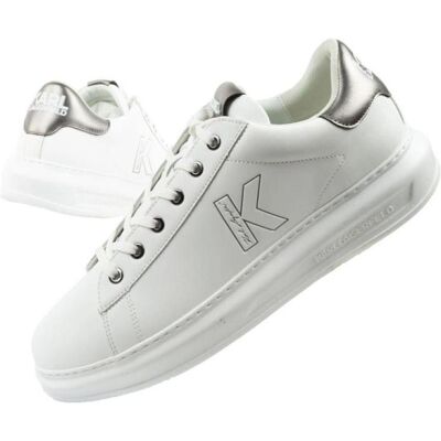 Karl Lagerfeld, Hommes, Baskets, men's shoes sneakers Kapri natural leather white, Blanc, (43) - Publicité Karl Lagerfeld, Hommes, Baskets, men's shoes sneakers Kapri natural leather white, Blanc, (43) - Publicité