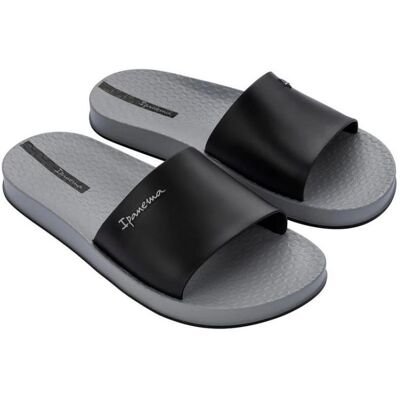 Ipanema, Hommes, Tongs, Herren-Flip-Flops, Noir, Gris, Argent, (45.5) - Publicité Ipanema, Hommes, Tongs, Herren-Flip-Flops, Noir, Gris, Argent, (45.5) - Publicité