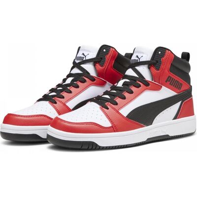 Puma, Unisexe, Baskets, Rebond v6, Blanc, (47) - Publicité Puma, Unisexe, Baskets, Rebond v6, Blanc, (47) - Publicité