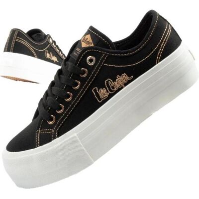 Lee Cooper, Femmes, Baskets, Plateau-Sneakers zum Schnüren für Damen, Noir, (40) - Publicité Lee Cooper, Femmes, Baskets, Plateau-Sneakers zum Schnüren für Damen, Noir, (40) - Publicité