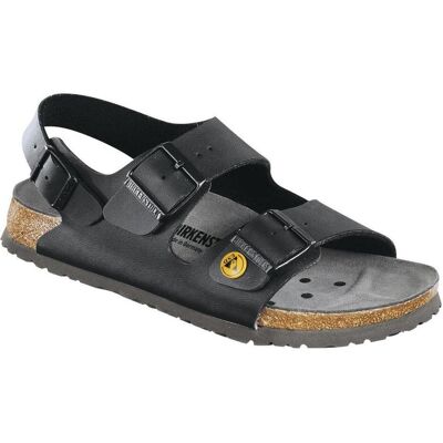 Birkenstock, Unisexe, Sandales, Milano ESD Birko-Flor Noir, Noir, (46) - Publicité Birkenstock, Unisexe, Sandales, Milano ESD Birko-Flor Noir, Noir, (46) - Publicité