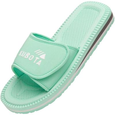Kubota, Unisexe, Tongs, Velcro Classic Flip Flops Pastel Green K25SS-100-001-17-1, Vert, (38) - Publicité Kubota, Unisexe, Tongs, Velcro Classic Flip Flops Pastel Green K25SS-100-001-17-1, Vert, (38) - Publicité