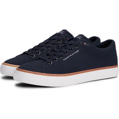 Tommy Hilfiger Hommes, Baskets, Th Hi Vulc Core Low Ii Mesh, Bleu, (40) - Publicité Tommy Hilfiger Hommes, Baskets, Th Hi Vulc Core Low Ii Mesh, Bleu, (40) - Publicité