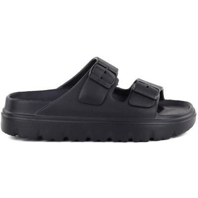 Big Star, Femmes, Tongs, Women's black TT274A051 pool flip-flops with buckles, Noir, (39) - Publicité Big Star, Femmes, Tongs, Women's black TT274A051 pool flip-flops with buckles, Noir, (39) - Publicité