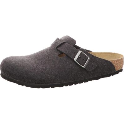Birkenstock, Hommes, Sandales, Boston Wollfilz normal, Gris, (40) - Publicité Birkenstock, Hommes, Sandales, Boston Wollfilz normal, Gris, (40) - Publicité