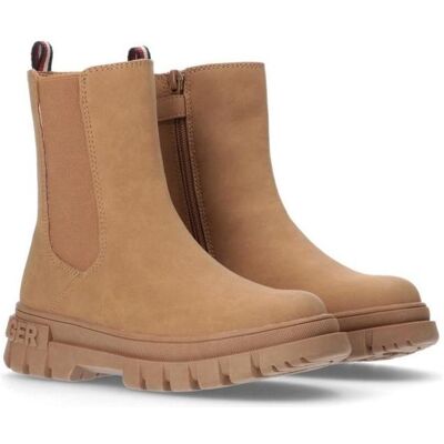 Tommy Hilfiger Femmes, Bottes, Damen Bootie Cognac Stiefeletten, Marron, (35) - Publicité Tommy Hilfiger Femmes, Bottes, Damen Bootie Cognac Stiefeletten, Marron, (35) - Publicité