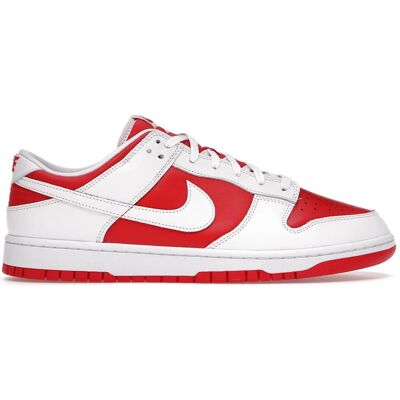 Nike, Hommes, Baskets, Dunk Low Championship Red, Rouge, Multicolore, Blanc, (41) - Publicité Nike, Hommes, Baskets, Dunk Low Championship Red, Rouge, Multicolore, Blanc, (41) - Publicité