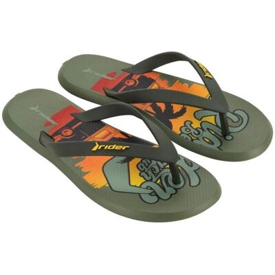 Rider, Hommes, Tongs, R1 Energy VII Flip-Flops Ad M 83633AY965, Multicolore, Vert, (43) - Publicité Rider, Hommes, Tongs, R1 Energy VII Flip-Flops Ad M 83633AY965, Multicolore, Vert, (43) - Publicité