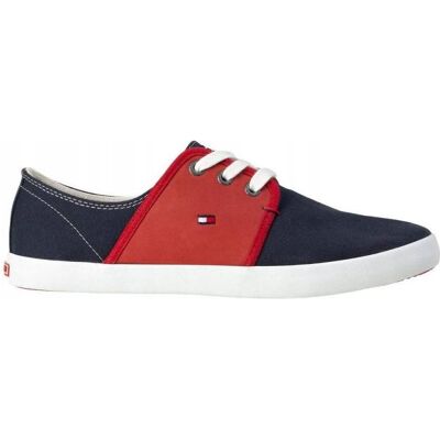 Tommy Hilfiger Hommes, Baskets, Freddy Schuhe, Bleu, Rouge, (44) - Publicité Tommy Hilfiger Hommes, Baskets, Freddy Schuhe, Bleu, Rouge, (44) - Publicité