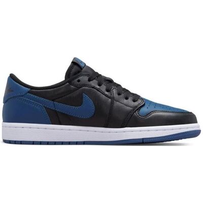 Nike, Femmes, Baskets, Air Jordan 1 Low Schuhe, Bleu, Noir, (35.5) - Publicité Nike, Femmes, Baskets, Air Jordan 1 Low Schuhe, Bleu, Noir, (35.5) - Publicité