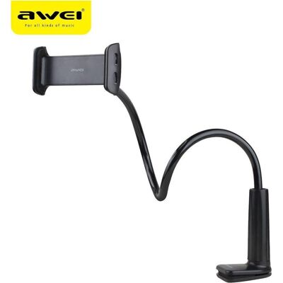 Awei uchwyt biurkowy X3 4"-10,5" czarny /black długie ramię, Support de tablette, Noir - Publicité Awei uchwyt biurkowy X3 4"-10,5" czarny /black długie ramię, Support de tablette, Noir - Publicité