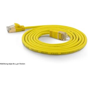 Wantec - Câble Ethernet - 3M - Cat 6A - Jaune - Publicité Wantec - Câble Ethernet - 3M - Cat 6A - Jaune - Publicité