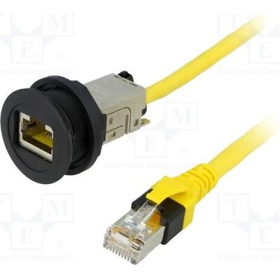 Harting Prise RJ45 22 mm, har-port Ø 22,3 mm, IP20, noire, longueur : 1,5 m, Réseau : accessoires - Publicité Harting Prise RJ45 22 mm, har-port Ø 22,3 mm, IP20, noire, longueur : 1,5 m, Réseau : accessoires - Publicité
