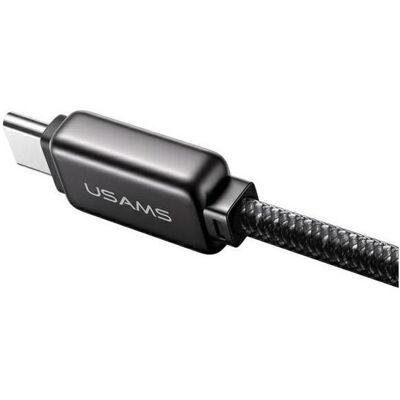 Usams USB-C to USB-C Cable 100W 1.2m Zinc Alloy Fast Charging Data Cable Meteor Series SJ744USB0 (1.20 m, 100 W), Câble USB - Publicité Usams USB-C to USB-C Cable 100W 1.2m Zinc Alloy Fast Charging Data Cable Meteor Series SJ744USB0 (1.20 m, 100 W), Câble USB - Publicité