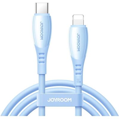 Joyroom S-A59 Vibrant Series 30W Fast Charging Data Cable (Type-C to Lightning) 1.2m - Blue (1.20 m, 30 W), Câble USB - Publicité Joyroom S-A59 Vibrant Series 30W Fast Charging Data Cable (Type-C to Lightning) 1.2m - Blue (1.20 m, 30 W), Câble USB - Publicité