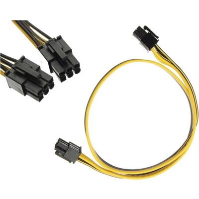 PowerGuard Câble d'alimentation GPU PCI-E 6 broches (mâle) vers 6 broches (mâle) 0.5m (50 cm), Câble interne (PC) - Publicité PowerGuard Câble d'alimentation GPU PCI-E 6 broches (mâle) vers 6 broches (mâle) 0.5m (50 cm), Câble interne (PC) - Publicité