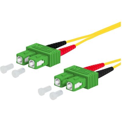 Metz Connect 151P1EAEA05E Câble fibre optique - 0,5 m, OS2, duplex, sans halogène - Publicité Metz Connect 151P1EAEA05E Câble fibre optique - 0,5 m, OS2, duplex, sans halogène - Publicité