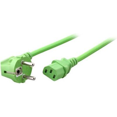 Cordon d'alimentation Efb Elektronik - 3M, F Type, C13 - Vert - Publicité Cordon d'alimentation Efb Elektronik - 3M, F Type, C13 - Vert - Publicité