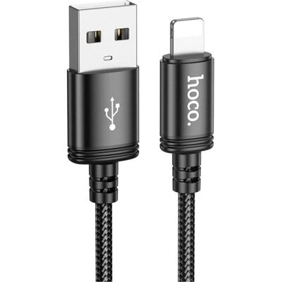 Hoco Cable Cable USB A to Lightning 2,4A 3 m X91 black (3 m), Câble USB - Publicité Hoco Cable Cable USB A to Lightning 2,4A 3 m X91 black (3 m), Câble USB - Publicité