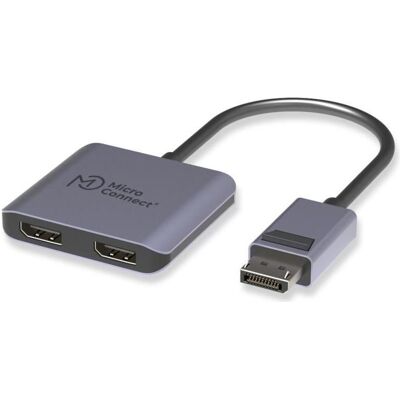 MicroConnect DisplayPort to 2x DisplayPort (DisplayPort, DisplayPort), Adaptateur vidéo, Noir - Publicité MicroConnect DisplayPort to 2x DisplayPort (DisplayPort, DisplayPort), Adaptateur vidéo, Noir - Publicité