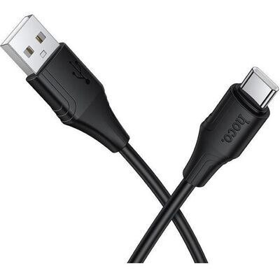 Hoco Cable Silicone Cable USB A to USB C 3A 1 m X124 black (1 m), Câble USB - Publicité Hoco Cable Silicone Cable USB A to USB C 3A 1 m X124 black (1 m), Câble USB - Publicité
