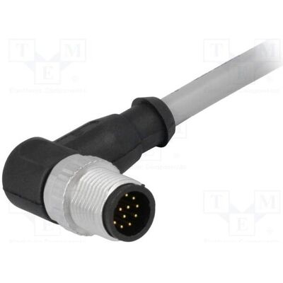 Harting Connecteur : fiche mâle M12, 12 broches coudées à 90°, câbles de 5 m, Câble + prise électronique - Publicité Harting Connecteur : fiche mâle M12, 12 broches coudées à 90°, câbles de 5 m, Câble + prise électronique - Publicité