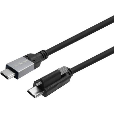 Vivolink USB-C Screw to USB-C Cable 2m (1.50 m, USB 2.0, 100 W), Câble USB - Publicité Vivolink USB-C Screw to USB-C Cable 2m (1.50 m, USB 2.0, 100 W), Câble USB - Publicité