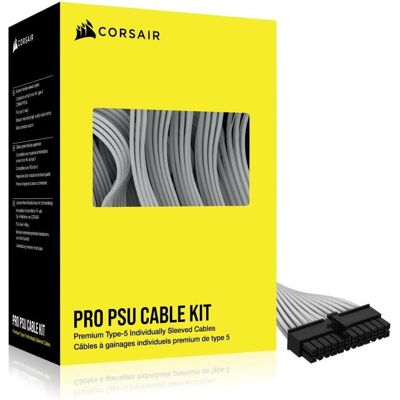 Corsair Modèle Type-5 Kit Câbles PSU - Câbles d'Alimentation - Publicité Corsair Modèle Type-5 Kit Câbles PSU - Câbles d'Alimentation - Publicité