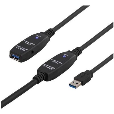Deltaco USB3-1006 Câble d'extension USB 3.2 Gen 1 actif 10m - Publicité Deltaco USB3-1006 Câble d'extension USB 3.2 Gen 1 actif 10m - Publicité