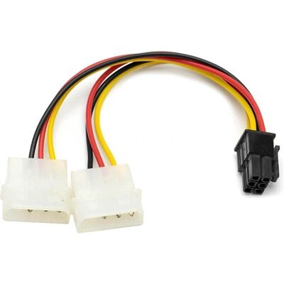 PowerGuard Adaptateur d'alimentation carte graphique 6 broches vers 2x 4 broches Molex (15 cm, 4 broches Molex), Câble interne (PC) - Publicité PowerGuard Adaptateur d'alimentation carte graphique 6 broches vers 2x 4 broches Molex (15 cm, 4 broches Molex), Câble interne (PC) - Publicité