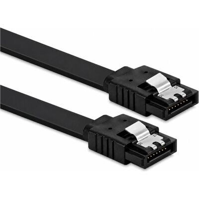 PowerGuard Câble de données SATA 3.0 « Stealth Black » de 50 cm, 6 Gbps, droit, avec clip de verrouillage (50 cm, SATA, SATA III), Câble interne (PC) - Publicité PowerGuard Câble de données SATA 3.0 « Stealth Black » de 50 cm, 6 Gbps, droit, avec clip de verrouillage (50 cm, SATA, SATA III), Câble interne (PC) - Publicité