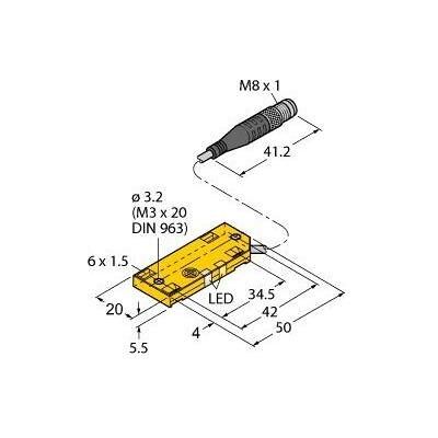 Turck - BC5-QF5.5 - 5 mm - Capteur capacitif - Publicité Turck - BC5-QF5.5 - 5 mm - Capteur capacitif - Publicité
