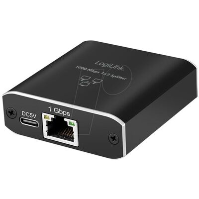 LogiLink NS0011 (RJ45, RJ45 (1x), RJ45 (2x)), Adaptateur réseau, Noir - Publicité LogiLink NS0011 (RJ45, RJ45 (1x), RJ45 (2x)), Adaptateur réseau, Noir - Publicité