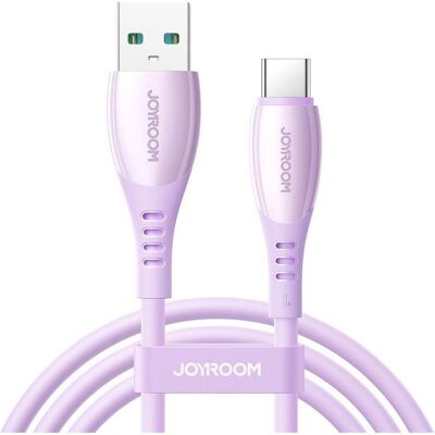 Joyroom S-A59 Vibrant Series 3A Fast Charging Data Cable (USB-A to Type-C) 1.2m - Purple (1.20 m), Câble USB - Publicité Joyroom S-A59 Vibrant Series 3A Fast Charging Data Cable (USB-A to Type-C) 1.2m - Purple (1.20 m), Câble USB - Publicité