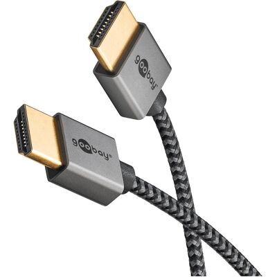 Câble HDMI Goobay Plus 75752 - 4K 60Hz, 1m - Publicité Câble HDMI Goobay Plus 75752 - 4K 60Hz, 1m - Publicité