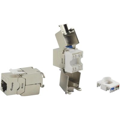 Equip Keystone Jack blindé Cat.6A RJ45 8erSet sans outils (Module Keystone), Réseau : accessoires - Publicité Equip Keystone Jack blindé Cat.6A RJ45 8erSet sans outils (Module Keystone), Réseau : accessoires - Publicité