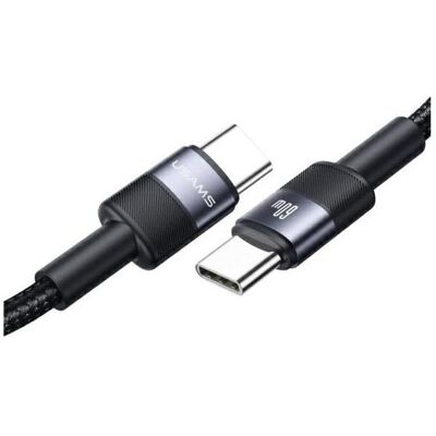 Usams Kabel USB-C na USB-C 60W 1.2m Aluminum Alloy Data Cable SY Series SJ724USB01 (US-SJ724) (1.20 m, 60 W), Câble USB - Publicité Usams Kabel USB-C na USB-C 60W 1.2m Aluminum Alloy Data Cable SY Series SJ724USB01 (US-SJ724) (1.20 m, 60 W), Câble USB - Publicité