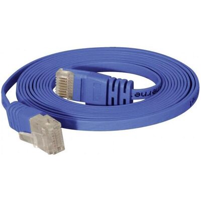 Tecline Câble patch High Quality, plat, U/UTP, non blindé, Cat 6, bleu, 5,0 m Câble patch super plat p.ex. (U/UTP, CAT6, 5 m), Câble réseau - Publicité Tecline Câble patch High Quality, plat, U/UTP, non blindé, Cat 6, bleu, 5,0 m Câble patch super plat p.ex. (U/UTP, CAT6, 5 m), Câble réseau - Publicité