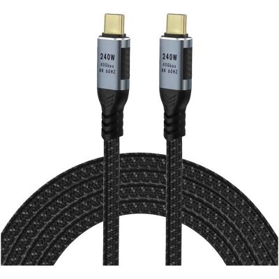 PowerGuard USB C — USB C (1 m, USB 4, 240 W), Câble USB - Publicité PowerGuard USB C — USB C (1 m, USB 4, 240 W), Câble USB - Publicité