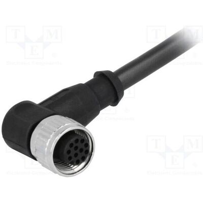 Harting Connecteur : prise femelle M12, broches : 12, coudées à 90°, câbles de 2 m, Câble + prise électronique - Publicité Harting Connecteur : prise femelle M12, broches : 12, coudées à 90°, câbles de 2 m, Câble + prise électronique - Publicité