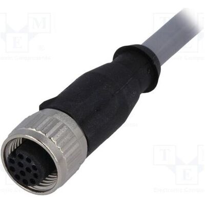 Harting Connecteur : prise femelle M12 Broches : 12 Câbles droits de 1 m, Câble + prise électronique - Publicité Harting Connecteur : prise femelle M12 Broches : 12 Câbles droits de 1 m, Câble + prise électronique - Publicité