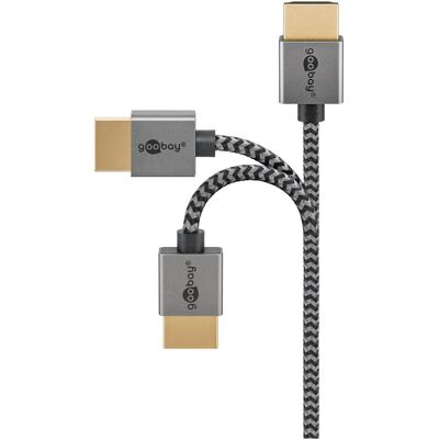 Câble HDMI Goobay Plus 75752 - 4K 60Hz, 1m - Publicité Câble HDMI Goobay Plus 75752 - 4K 60Hz, 1m - Publicité