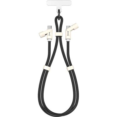Sbox LANYARD BLACK Type-C -Type-C 1.5m Black (1.50 m, USB 2.0, 60 W), Câble USB - Publicité Sbox LANYARD BLACK Type-C -Type-C 1.5m Black (1.50 m, USB 2.0, 60 W), Câble USB - Publicité