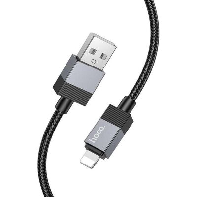 Hoco Cable Cable USB A to Lightning 2,4A 1 m X110 black (1 m, USB 2.0), Câble USB - Publicité Hoco Cable Cable USB A to Lightning 2,4A 1 m X110 black (1 m, USB 2.0), Câble USB - Publicité