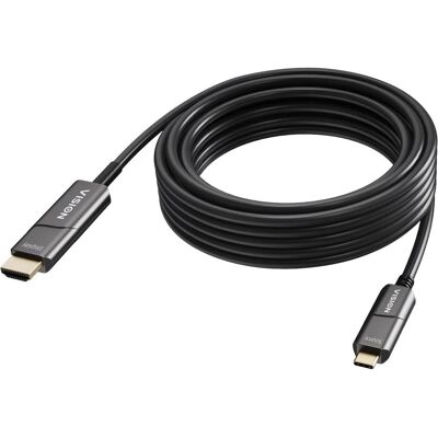 Vision USB-C to HDMI Cable (10 m), Câble vidéo, Noir - Publicité Vision USB-C to HDMI Cable (10 m), Câble vidéo, Noir - Publicité