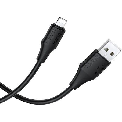 Hoco Cable Silicone Cable USB A to Lightning 2,4A 1 m X124 black (1 m, USB 2.0), Câble USB - Publicité Hoco Cable Silicone Cable USB A to Lightning 2,4A 1 m X124 black (1 m, USB 2.0), Câble USB - Publicité