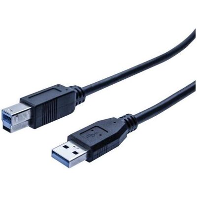 Exertis Connect - USB 3.0 A/B Cable - Noir - 1 m - cable - Publicité Exertis Connect - USB 3.0 A/B Cable - Noir - 1 m - cable - Publicité