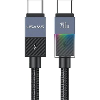 Usams Cable SJ777 PD 240W USB-C/USB-C 1.2m tarnish (1.20 m, USB 2.0, 240 W), Câble USB - Publicité Usams Cable SJ777 PD 240W USB-C/USB-C 1.2m tarnish (1.20 m, USB 2.0, 240 W), Câble USB - Publicité
